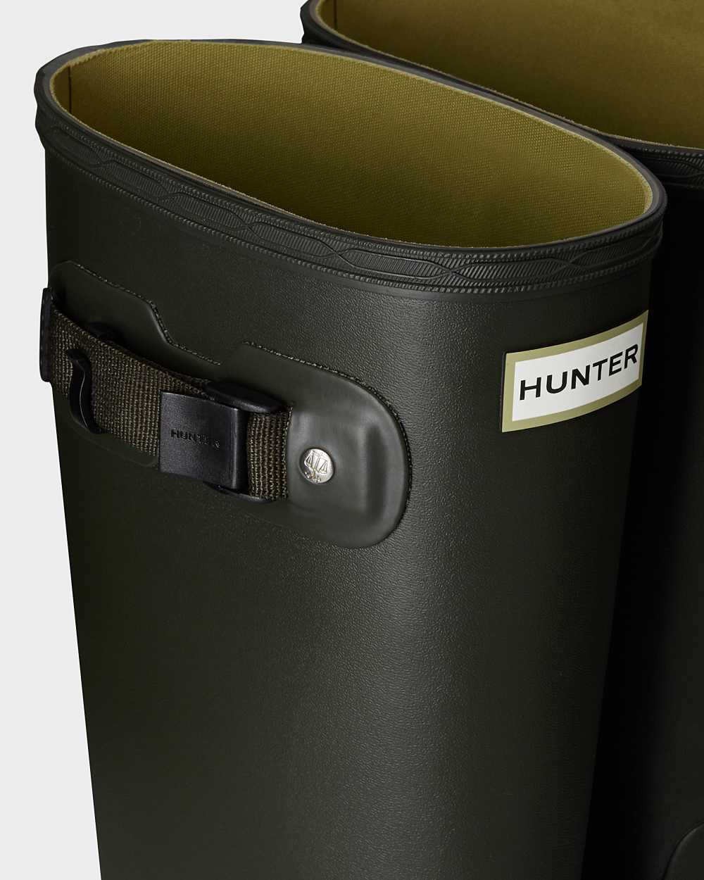 Hunter Wide Leg Women's Rain Boots NZ-70576M Dark Olive